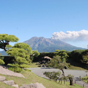 仙巌園と桜島